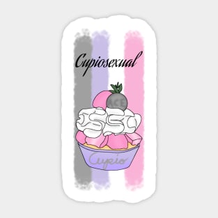 Cupiosexual Dessert Sticker